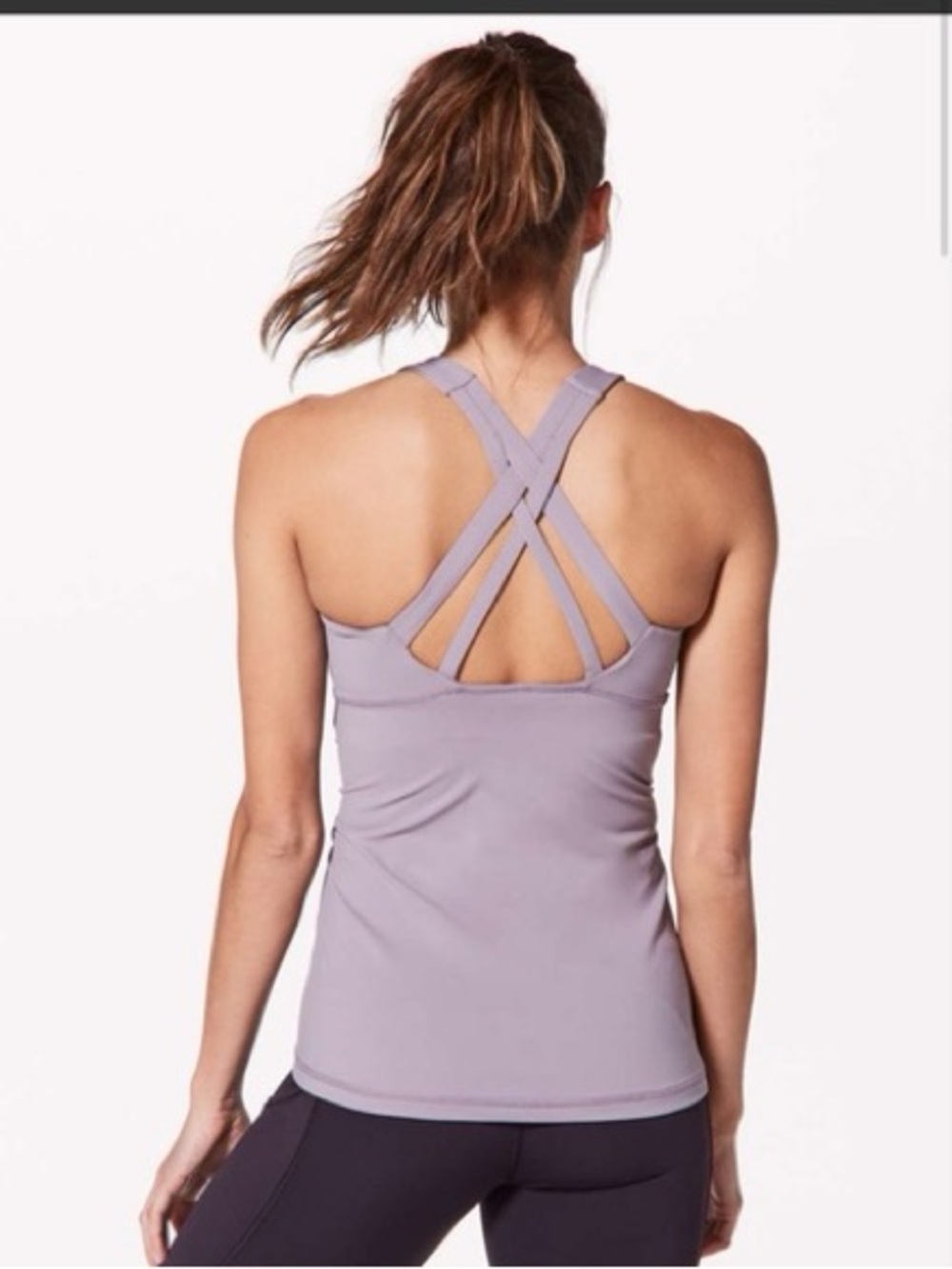 Lululemon Stash and Run Tank Top Light Purple